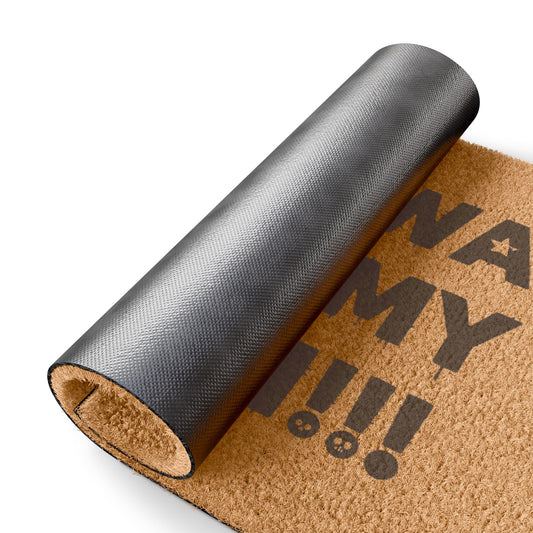 "Stay Away From My Trash!!!" Doormat Funny Outdoor Welcome Mat for Trash Day & Apartment Door